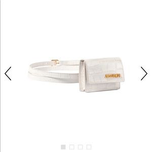Jacquemus La Ceinture Bello croc leather belt bag